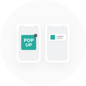 ポップアップ・プッシュ通知